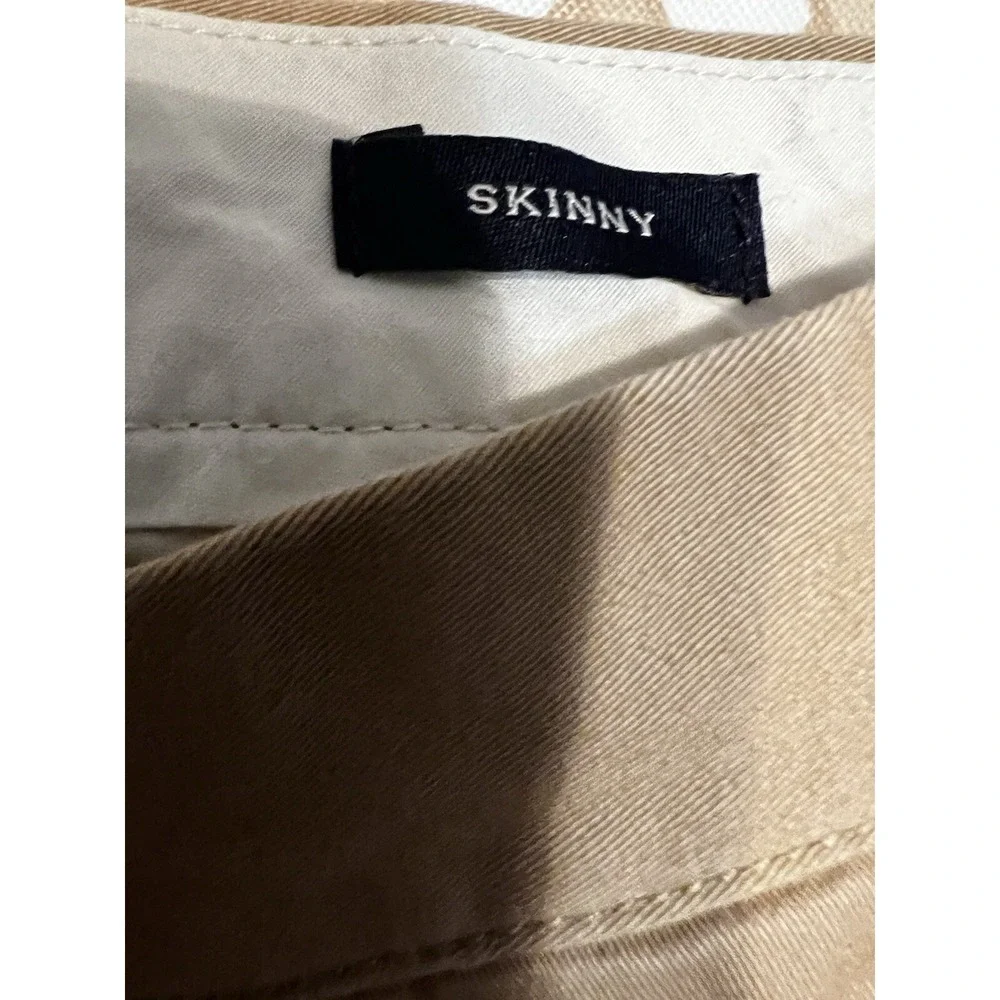 J Crew Flex Mens 31x32 Straight Leg Pants Tan Skinny